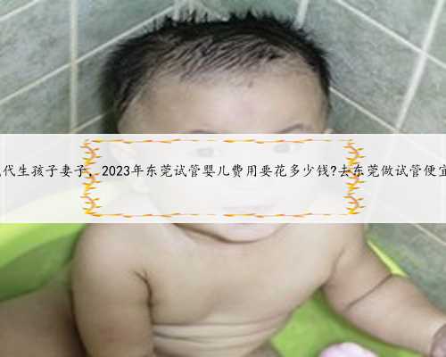 东莞代生孩子妻子，2023年东莞试管婴儿费用要花多少钱?去东莞做试管便宜吗